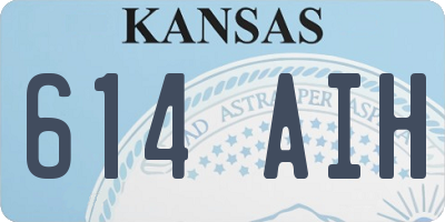 KS license plate 614AIH