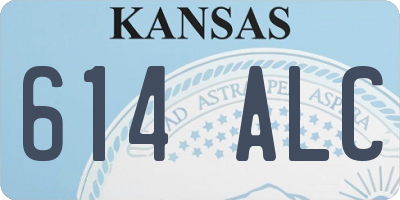 KS license plate 614ALC