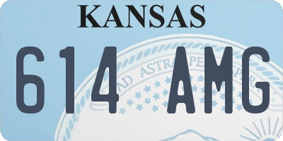 KS license plate 614AMG