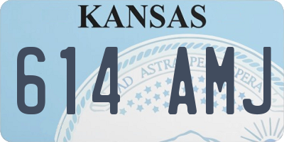 KS license plate 614AMJ