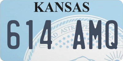 KS license plate 614AMQ