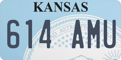 KS license plate 614AMU