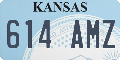 KS license plate 614AMZ