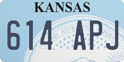KS license plate 614APJ