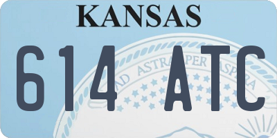 KS license plate 614ATC