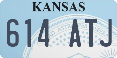 KS license plate 614ATJ