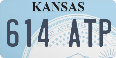 KS license plate 614ATP