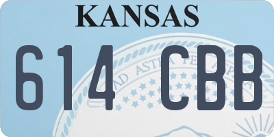 KS license plate 614CBB