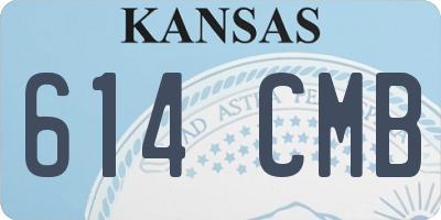 KS license plate 614CMB