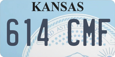 KS license plate 614CMF