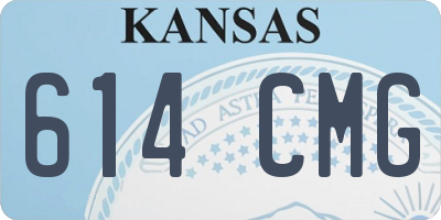 KS license plate 614CMG
