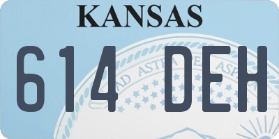KS license plate 614DEH