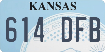 KS license plate 614DFB