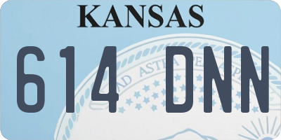 KS license plate 614DNN