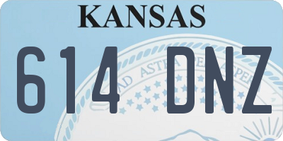 KS license plate 614DNZ