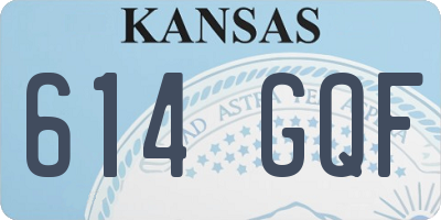 KS license plate 614GQF