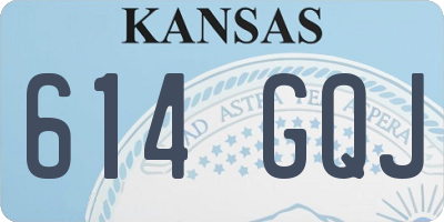 KS license plate 614GQJ