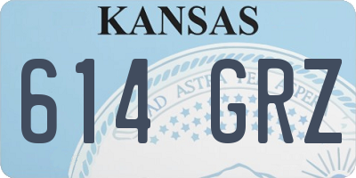 KS license plate 614GRZ