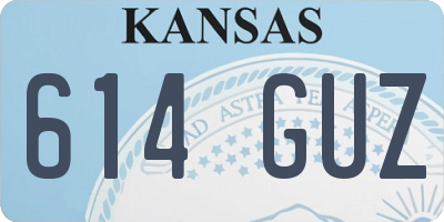KS license plate 614GUZ
