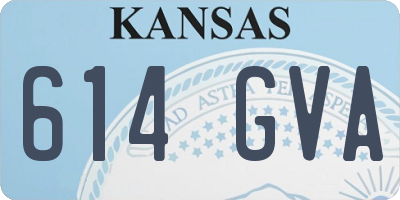KS license plate 614GVA