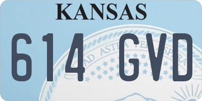 KS license plate 614GVD