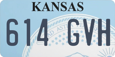 KS license plate 614GVH