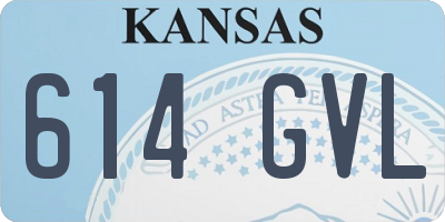 KS license plate 614GVL