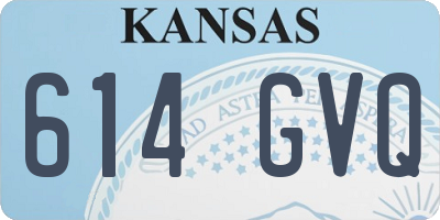 KS license plate 614GVQ