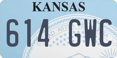 KS license plate 614GWC