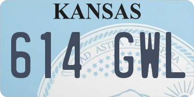 KS license plate 614GWL