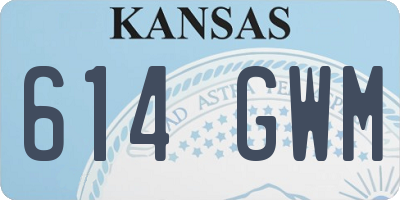 KS license plate 614GWM