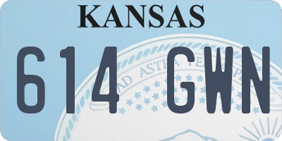 KS license plate 614GWN