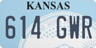 KS license plate 614GWR