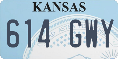 KS license plate 614GWY