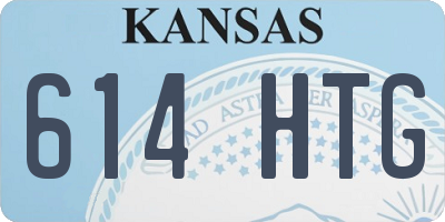 KS license plate 614HTG
