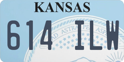 KS license plate 614ILW