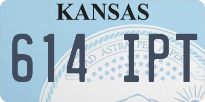 KS license plate 614IPT
