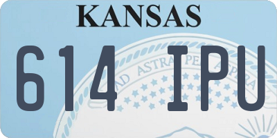 KS license plate 614IPU