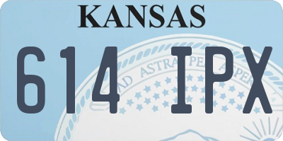 KS license plate 614IPX