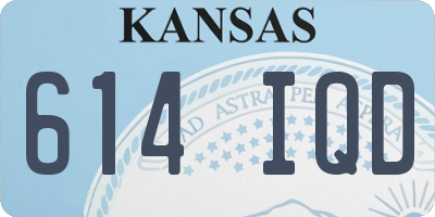 KS license plate 614IQD