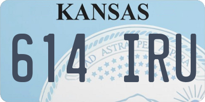 KS license plate 614IRU