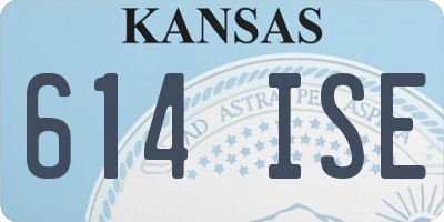 KS license plate 614ISE