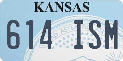KS license plate 614ISM
