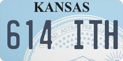 KS license plate 614ITH