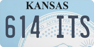 KS license plate 614ITS