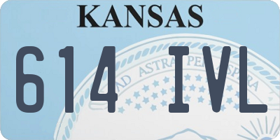 KS license plate 614IVL
