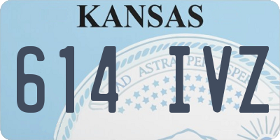 KS license plate 614IVZ