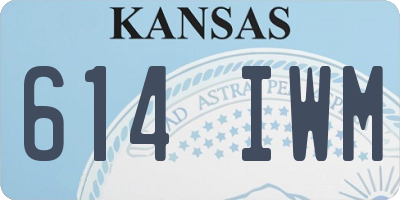 KS license plate 614IWM