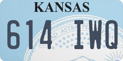 KS license plate 614IWQ