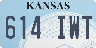 KS license plate 614IWT